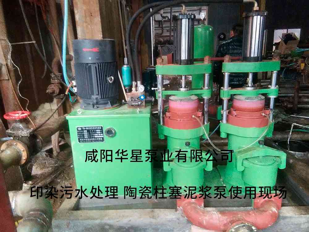 印染污水處理廠(chǎng)使用YBH300-40節(jié)能柱塞泥漿泵客戶(hù)案例